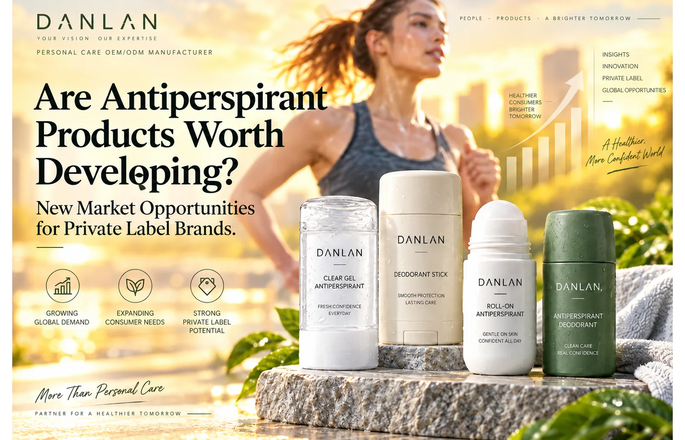 Antiperspirant market opportunities for private label brands with Danlan deodorant products