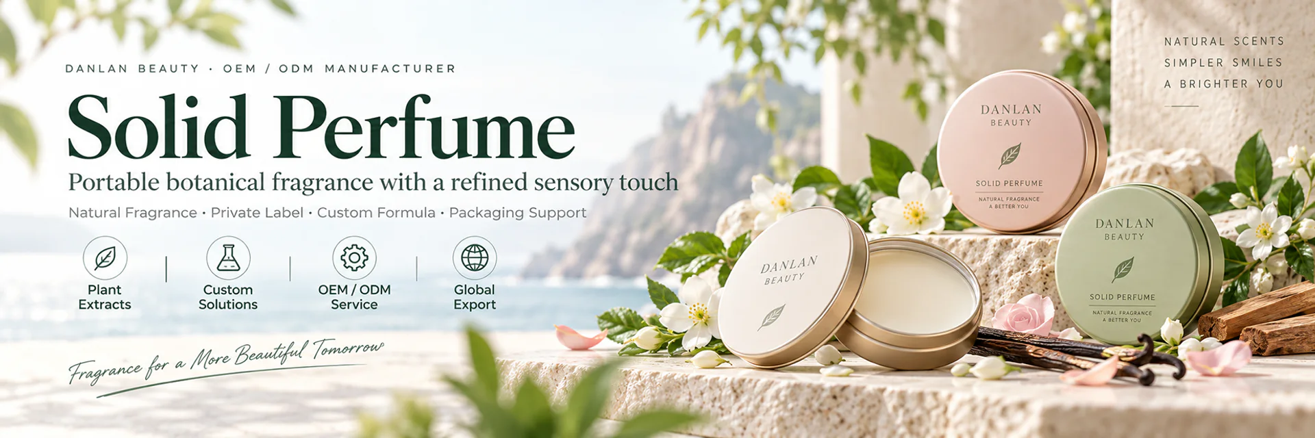 Solid Perfume OEM ODM products with private label and custom fragrance solutions by Danlan Beauty