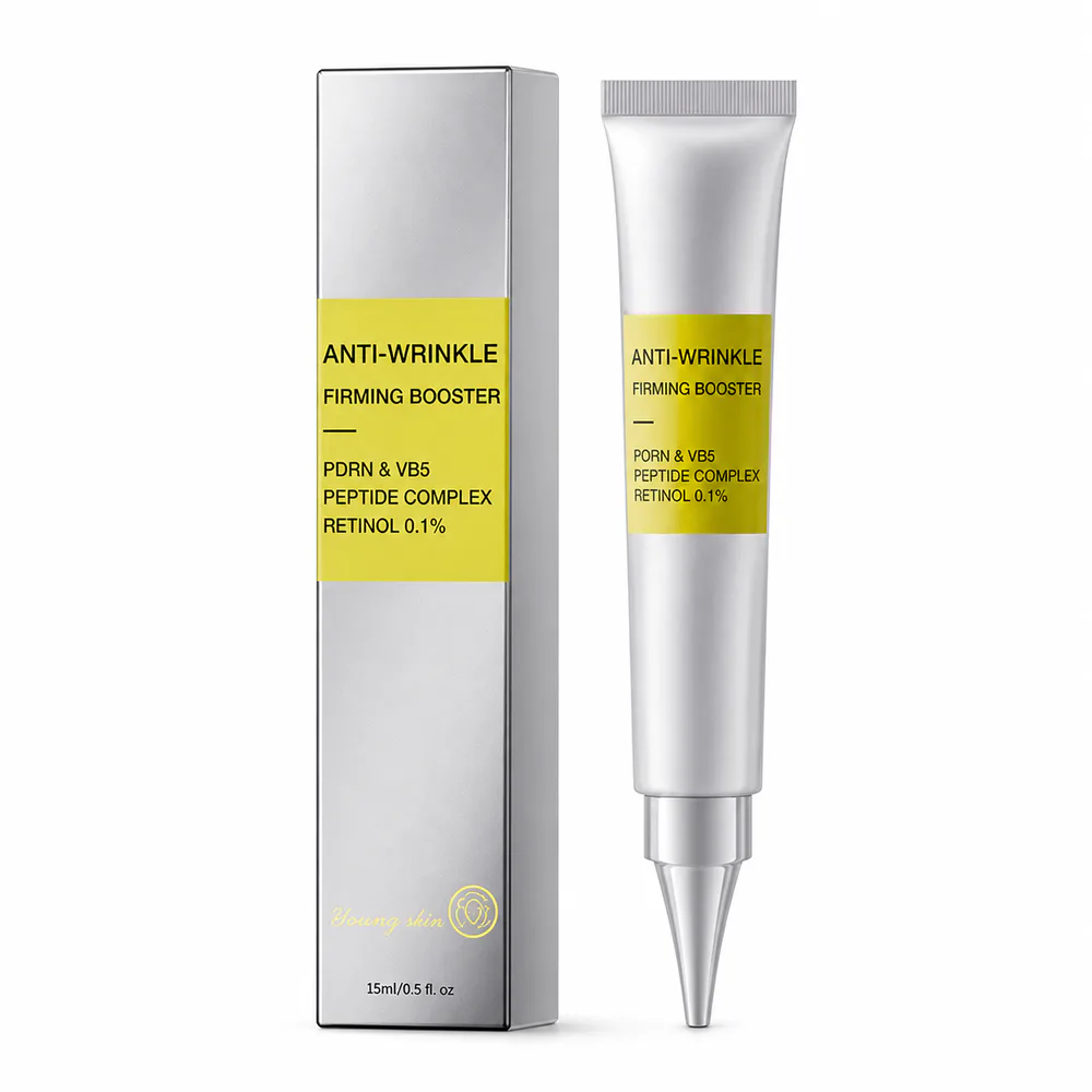 Anti-Wrinkle Firming Booster private label face cream product packaging on a white background