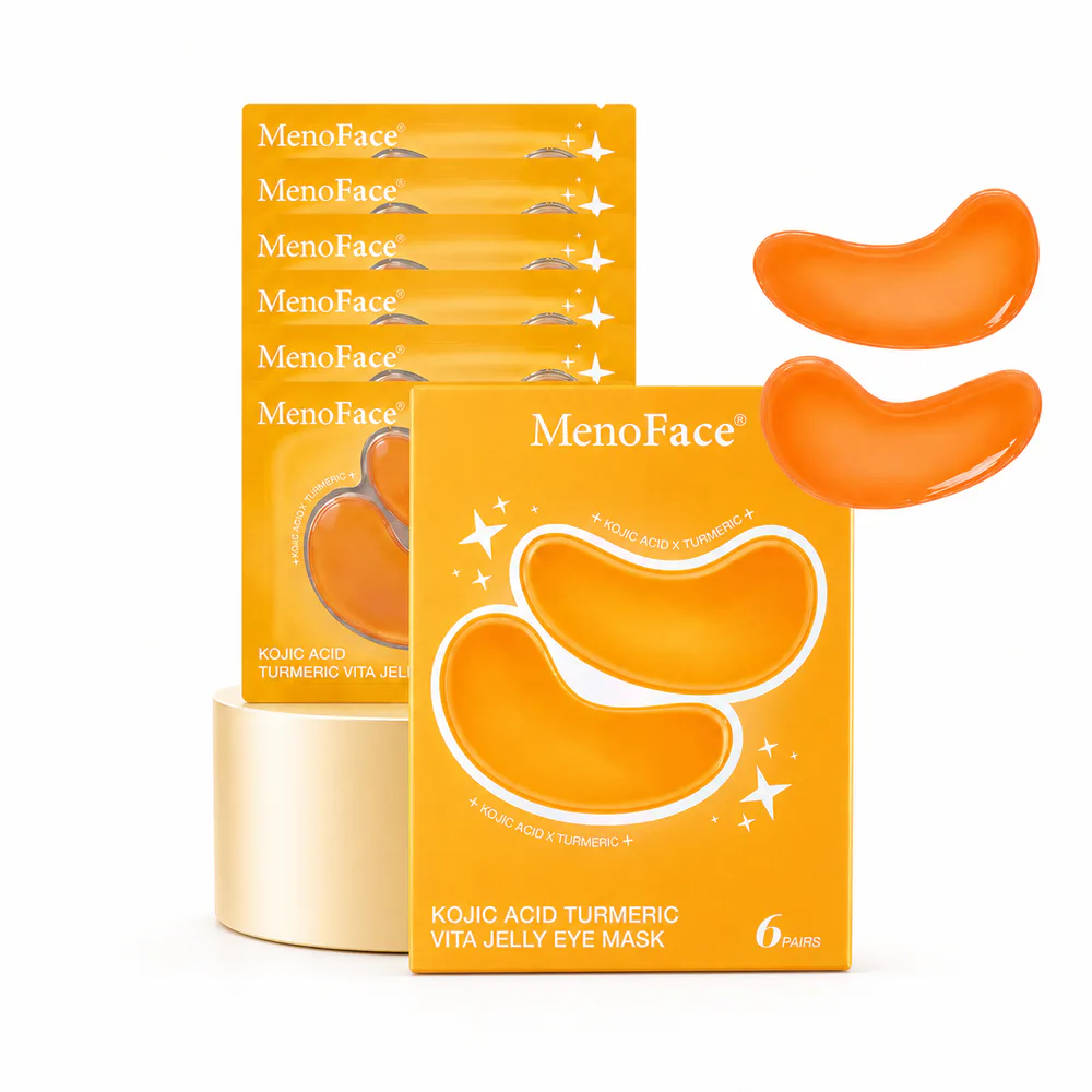 Glycyrrhizic Acid Turmeric Collagen Jelly Eye Mask private label product on a white background