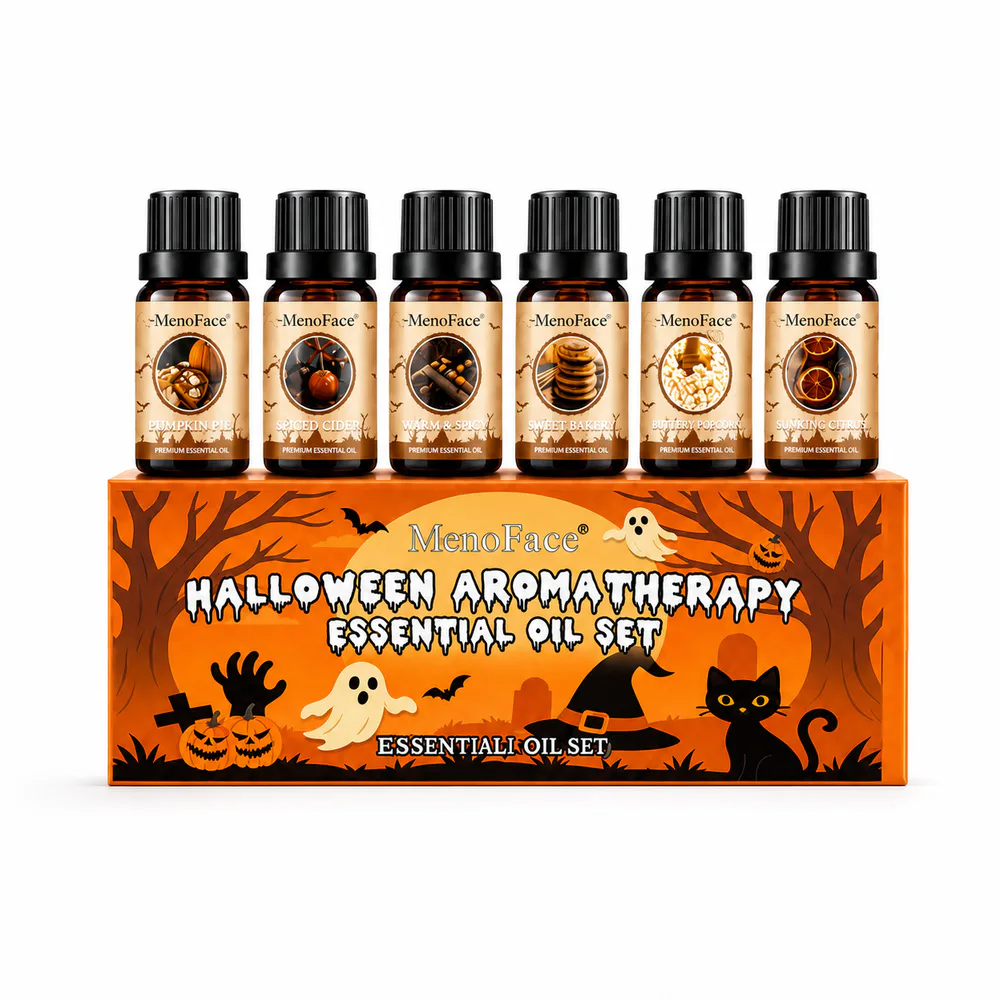 Halloween Aromatherapy Essential Oil Gift Set private label product on a white background