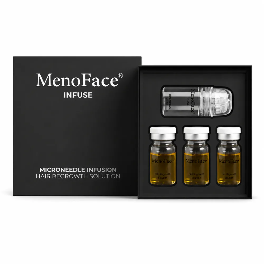 Microneedle Hair Regrowth Serum Kit private label product on a white background
