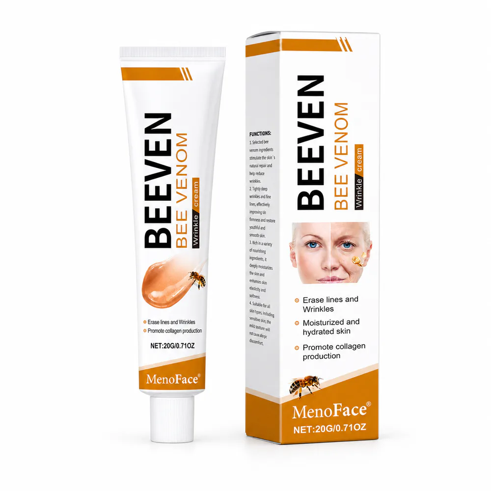 Bee Venom Face Cream private label product on a white background