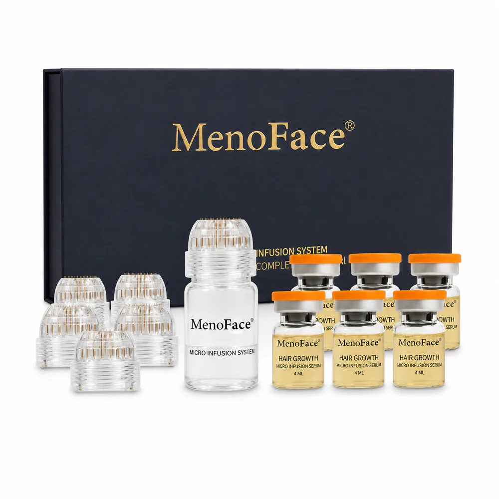 Microneedle Hair Growth Kit private label product on a white background