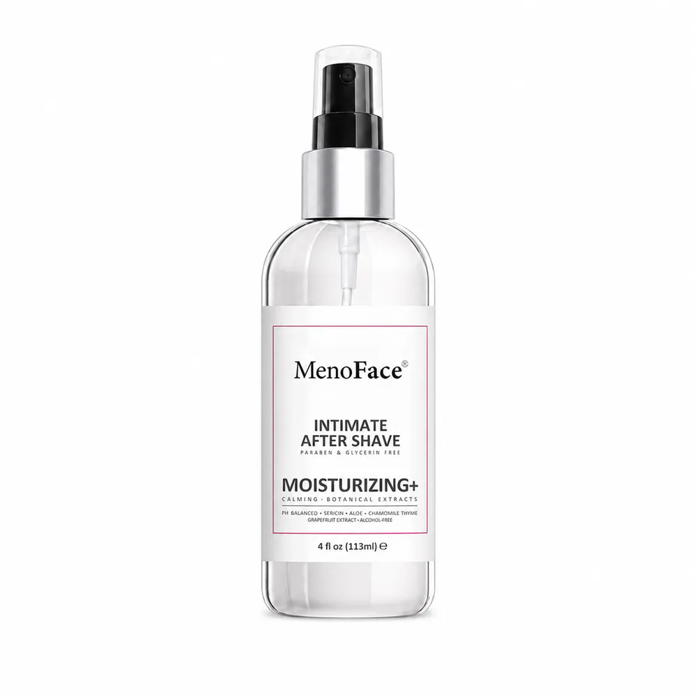 Post-Shave Intimate Skin Spray private label product on a white background