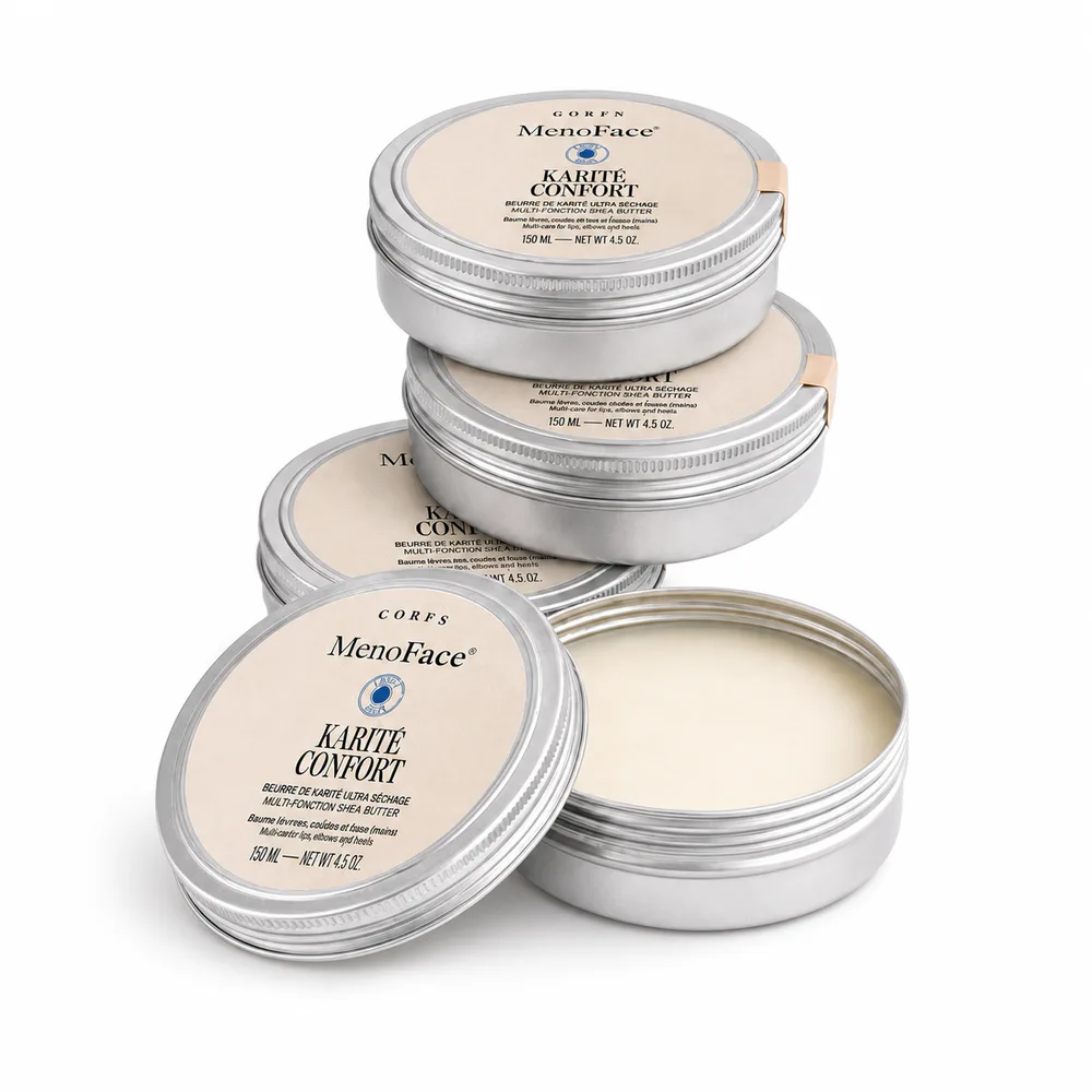 Shea Butter Skin Care Tins private label product on a white background