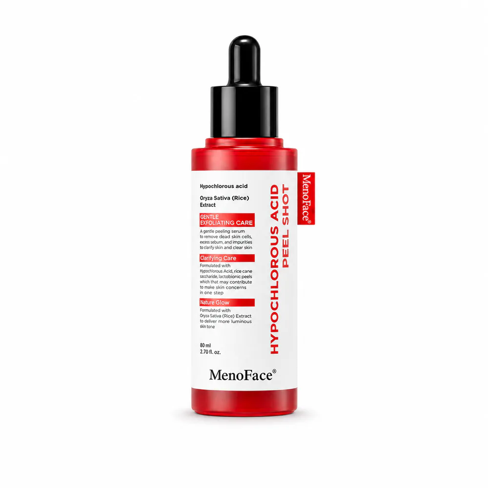 Hypochlorous Acid Rice Peel Shot Serum private label product on a white background