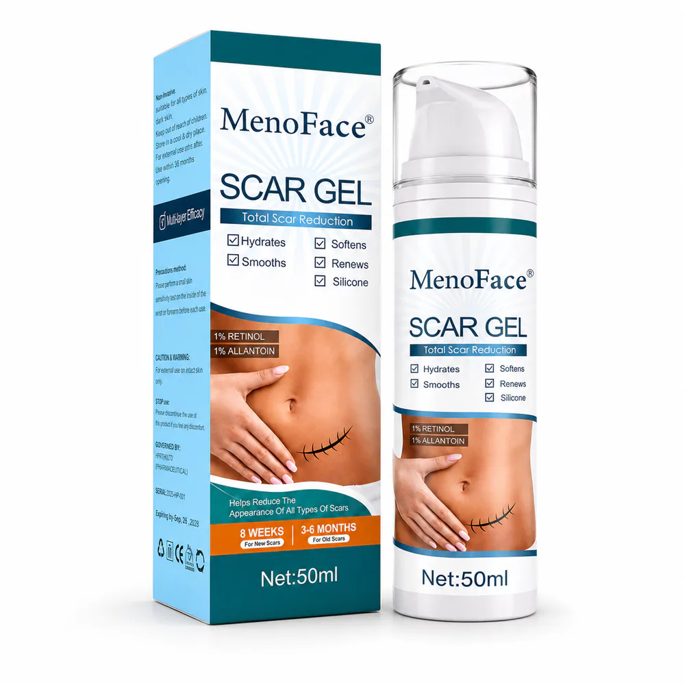 Silicone Scar Gel private label product on a white background