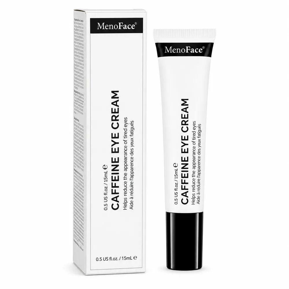 Caffeine Firming Eye Cream private label product on a white background