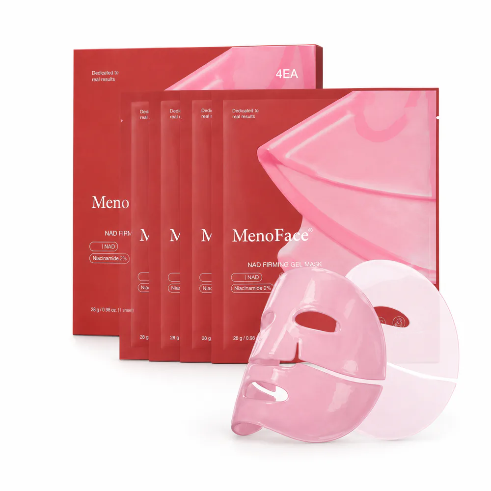 Color-Changing Red Jelly Collagen Mask Set private label product on a white background