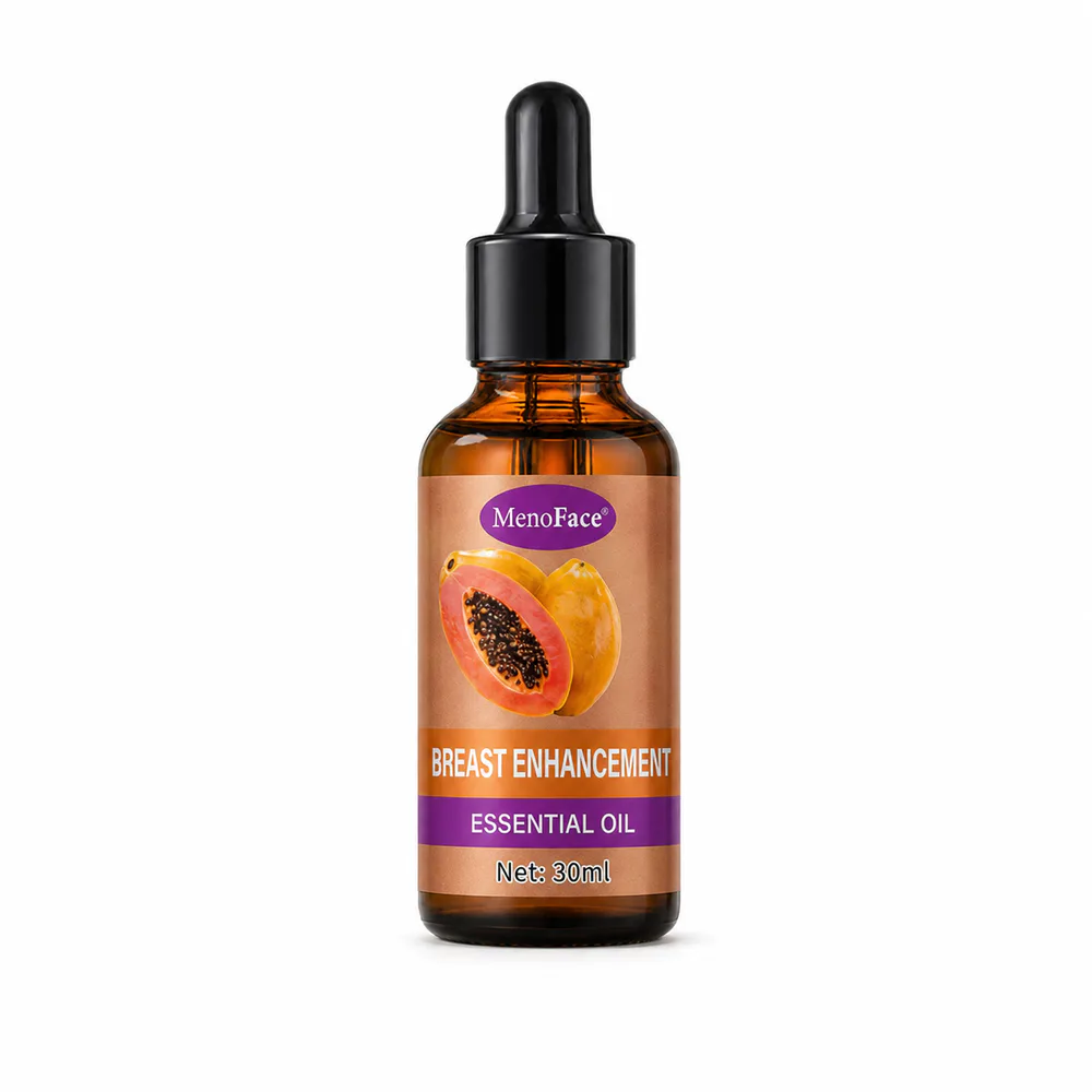 Papaya Botanical Massage Oil private label product on a white background