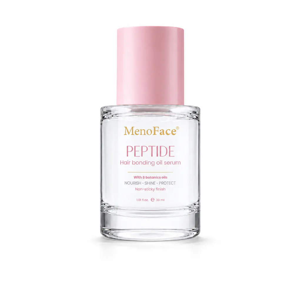 Anti-Frizz Hair Repair Serum private label product on a white background