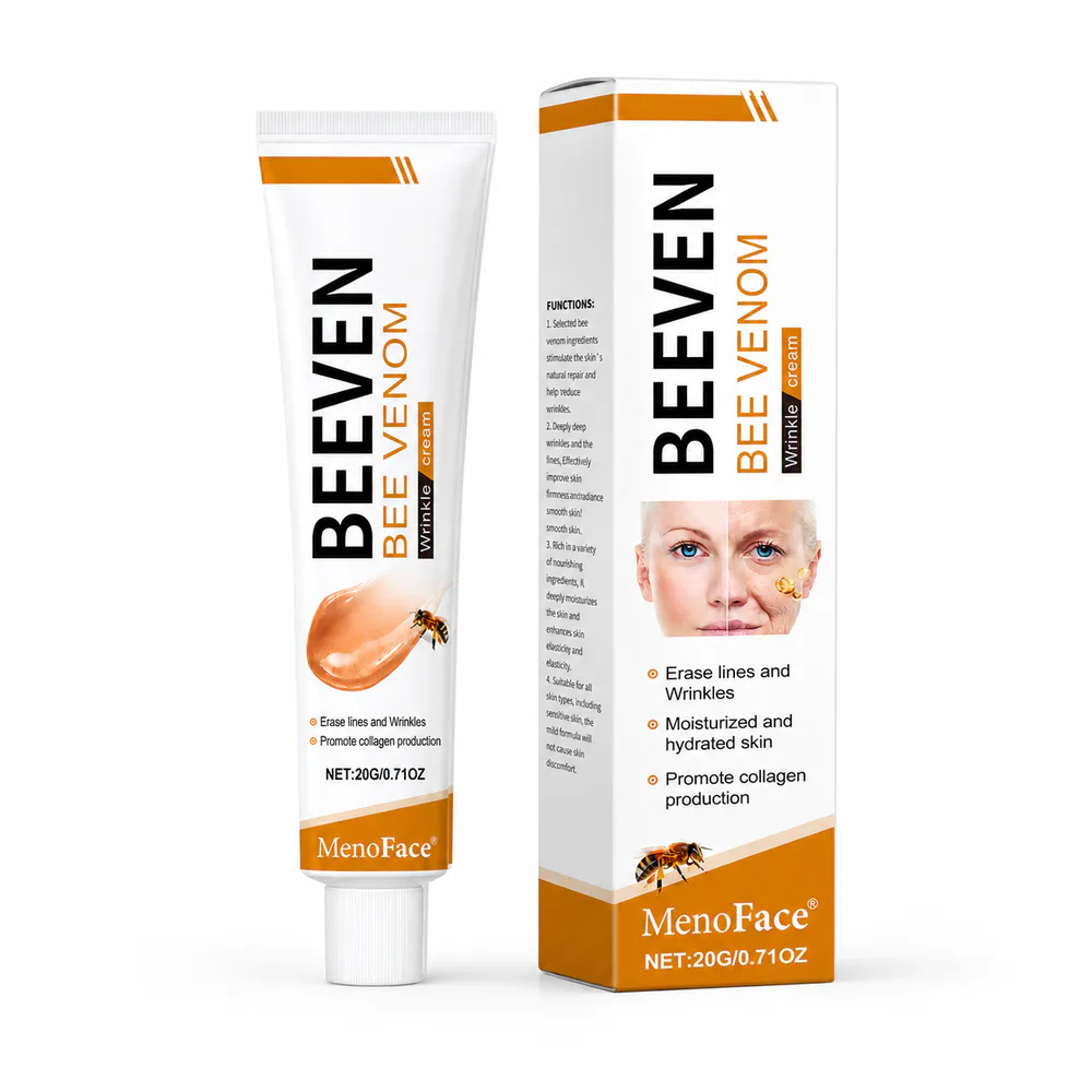 Bee Venom Face Cream private label product on a white background