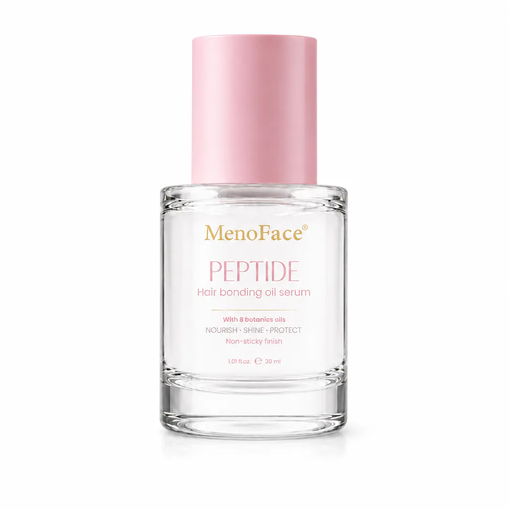 Anti-Frizz Hair Repair Serum private label product on a white background