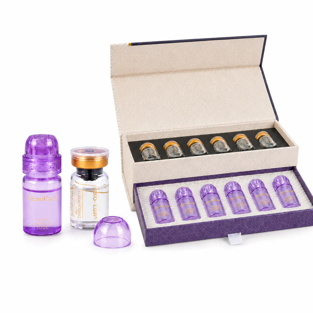 Facial Microneedling Serum Kit private label product on a white background