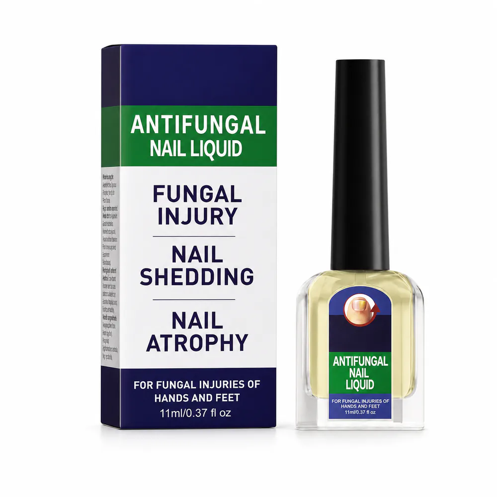Antifungal Nail Solution private label product on a white background