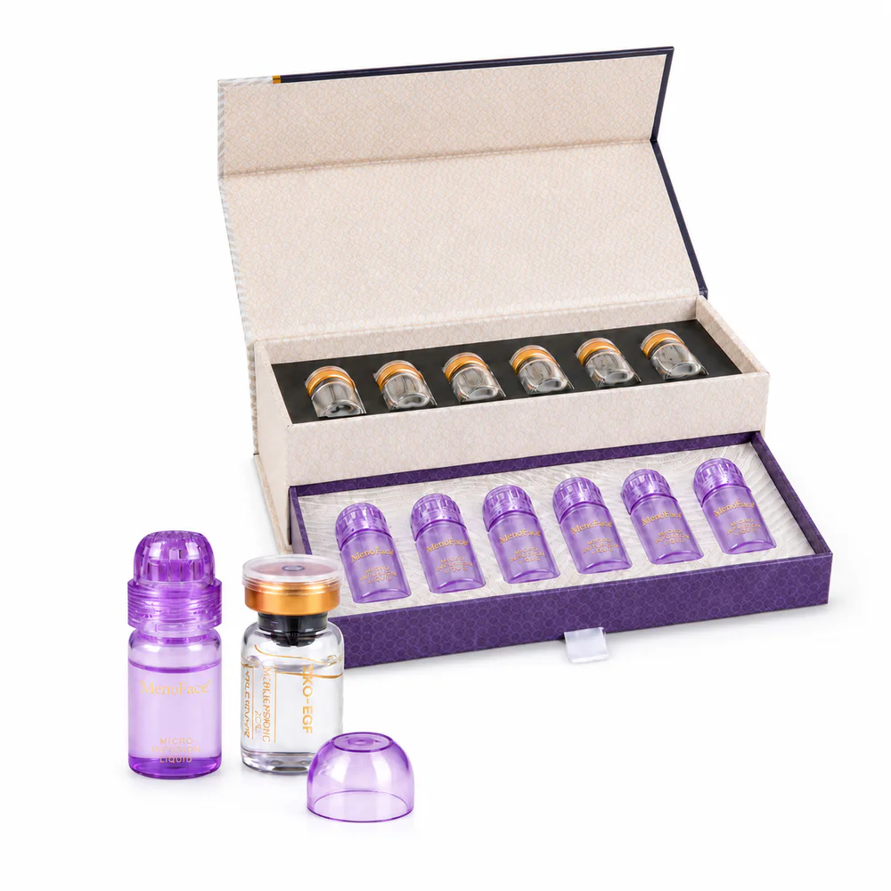 Facial Microneedling Serum Kit private label product on a white background
