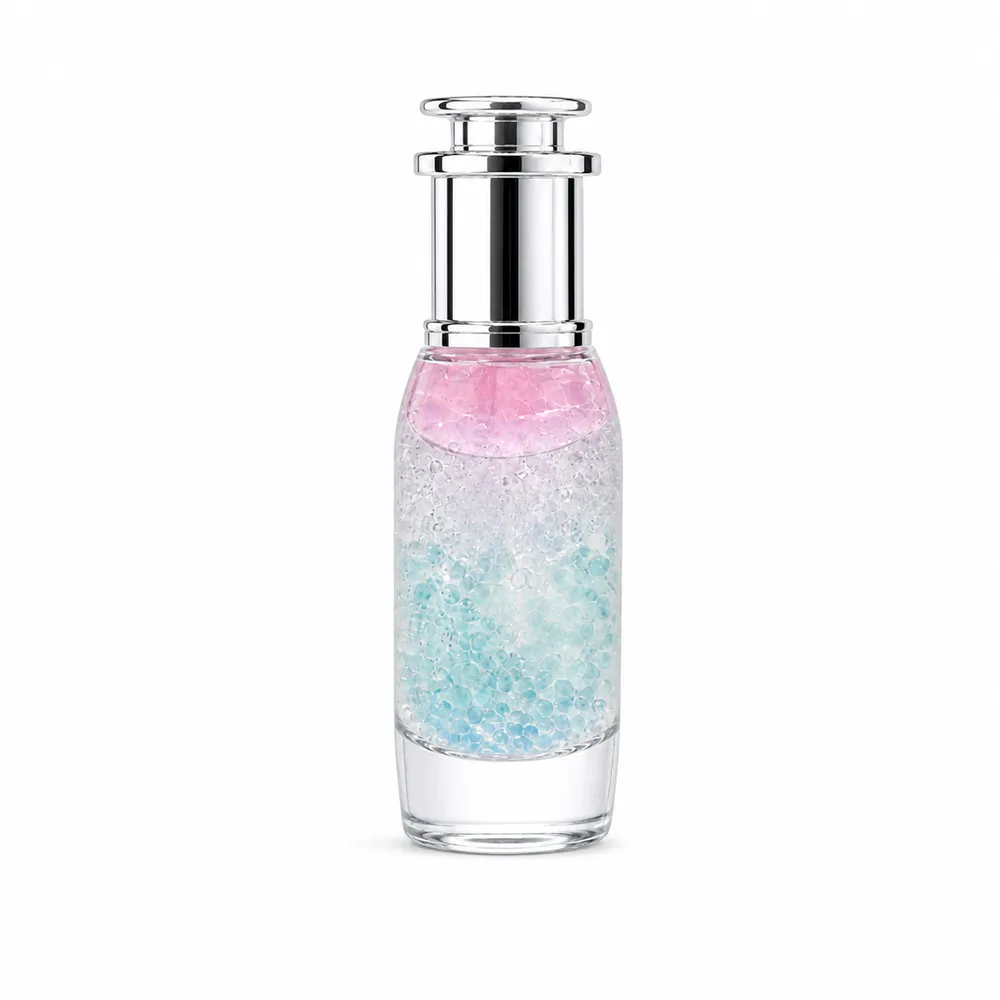Triple-Layer Microbead Facial Serum private label product on a white background