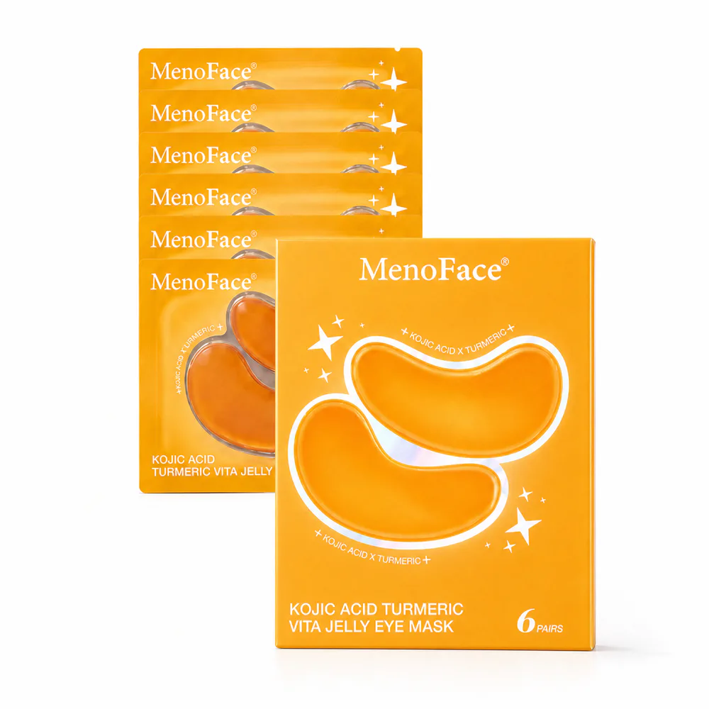 Glycyrrhizic Acid Turmeric Collagen Jelly Eye Mask private label product on a white background