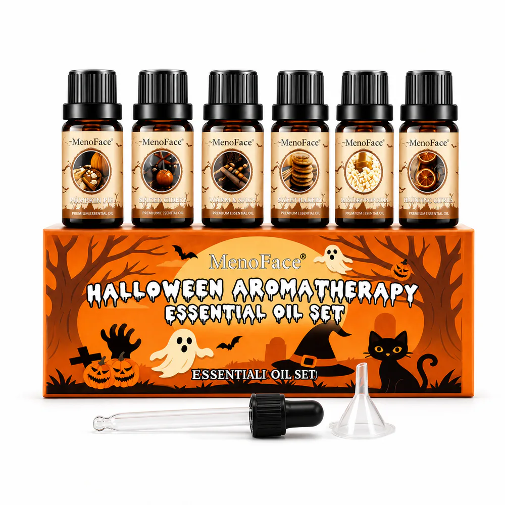 Halloween Aromatherapy Essential Oil Gift Set private label product on a white background