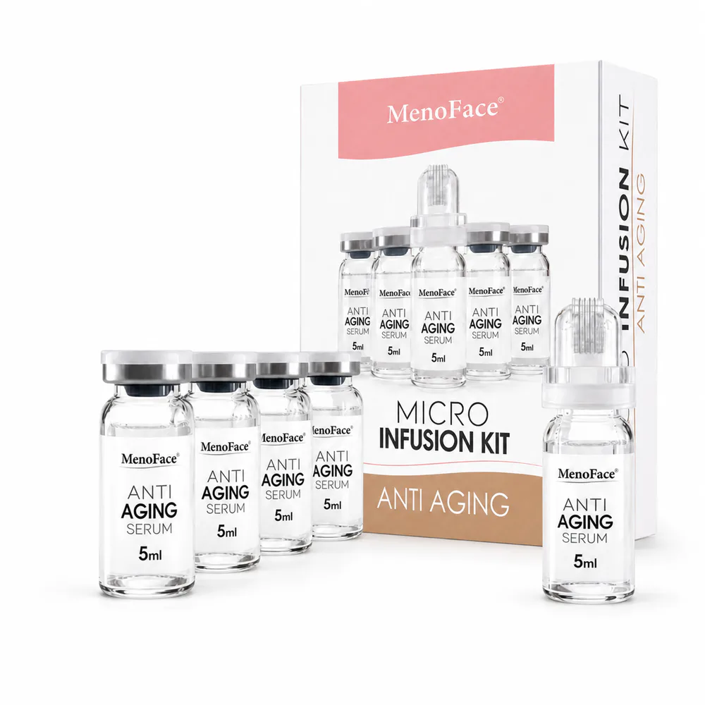 Collagen Facial Microneedling Serum Kit private label product on a white background