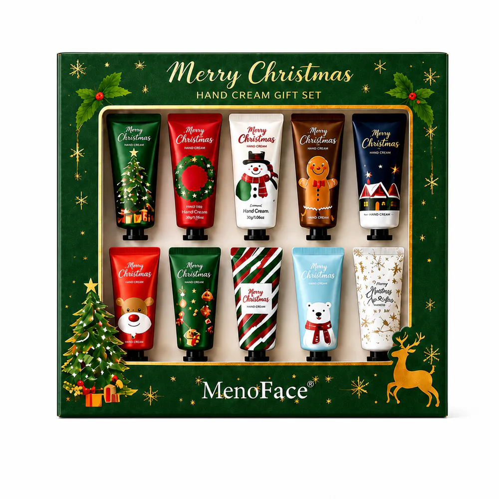 Christmas Hand Cream Gift Set private label product on a white background